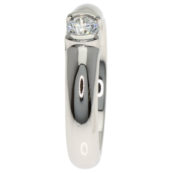 Tiffany & Co. Pre-Owned Platinum Diamond Engagement Ring  TIFFANY Silver Diamond Ring